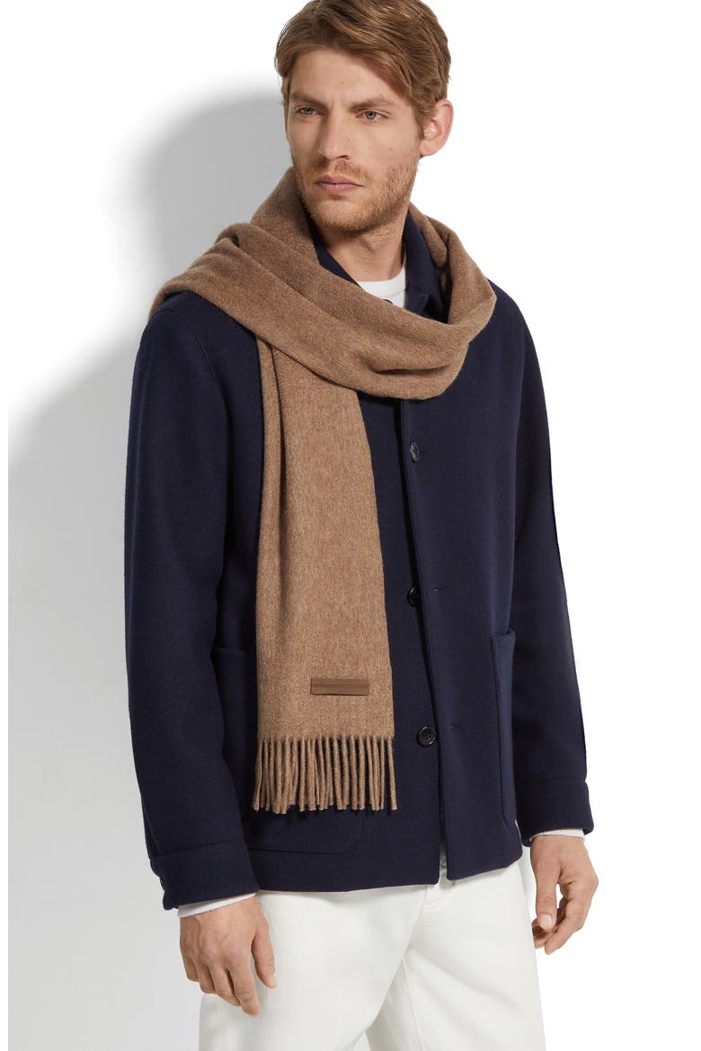 Oasi Cashmere Scarf, Alternate, color, BROWN