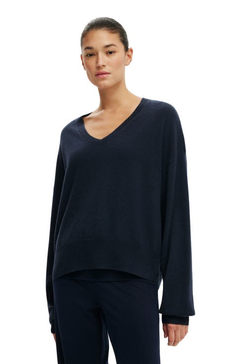 Women's Cashmere Blend V-Neck Knit