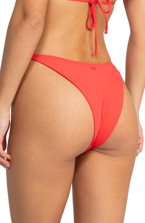 Roxy Cheeky Bikini Bottoms In Hibiscus