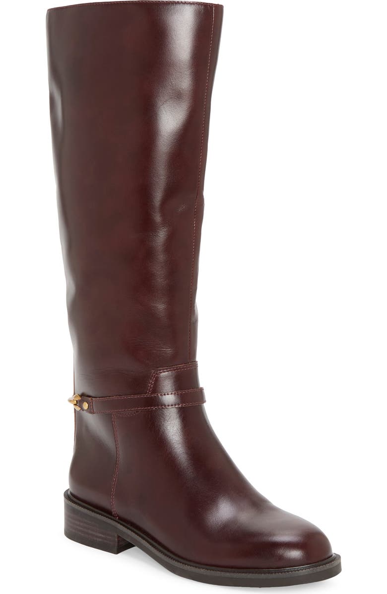 Vince Camuto Adria Knee High Boot, Main, color, Rich Mahogany