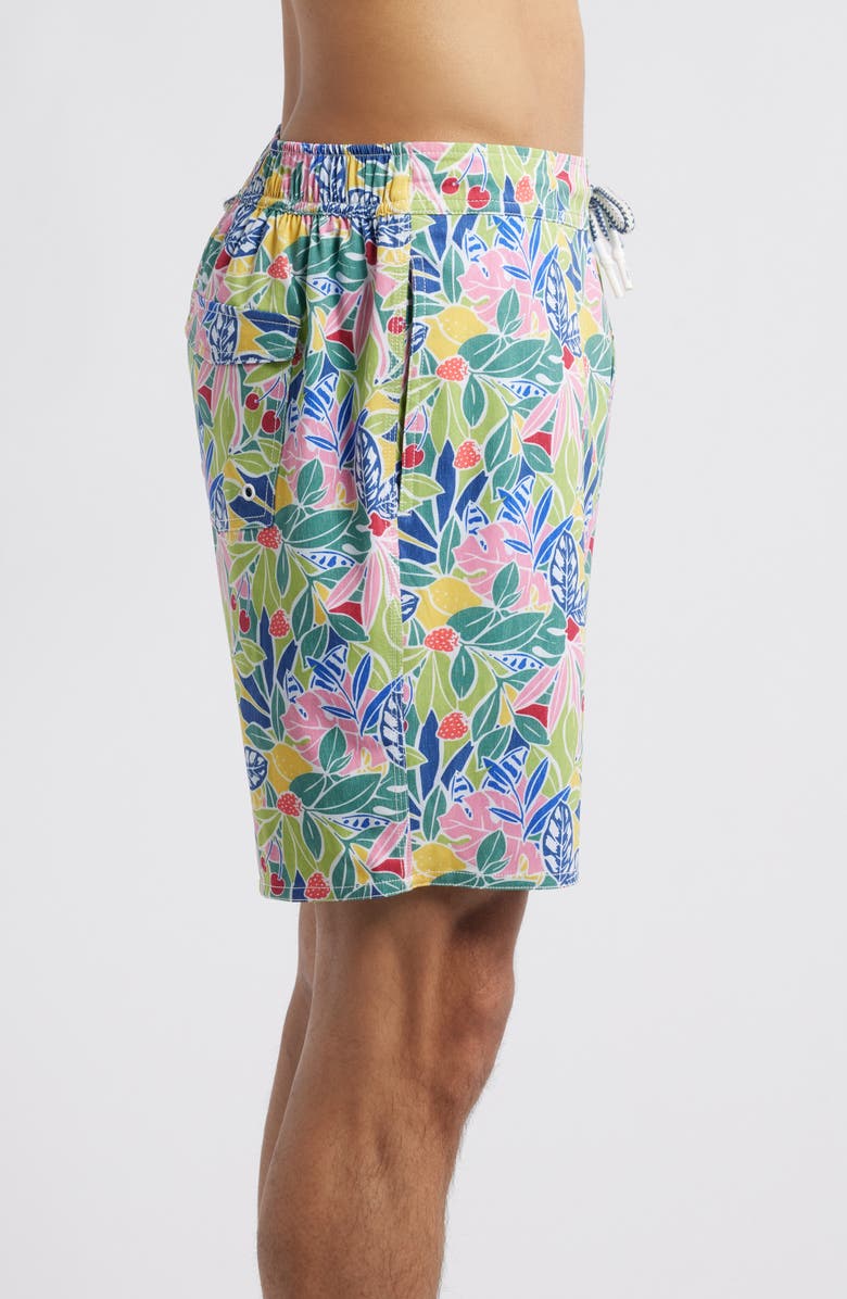 johnnie-O Zest 7-Inch Floral Swim Trunks, Alternate, color, Lake