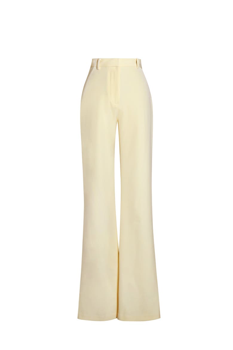Quinnie Slim Straigh Leg Suit Pants, Alternate, color, Butter Yellow