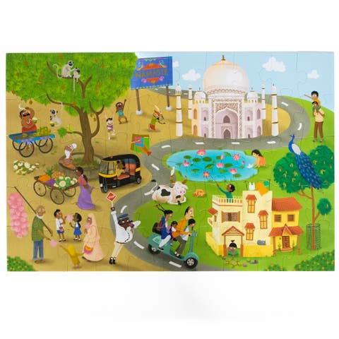 Namaste India Floor Puzzle, 51 Pieces