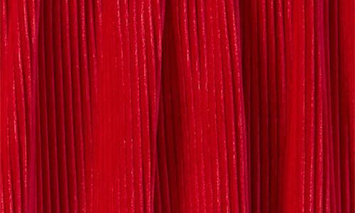 Hatley Kids' Chex Pleated Velour Skirt In Red