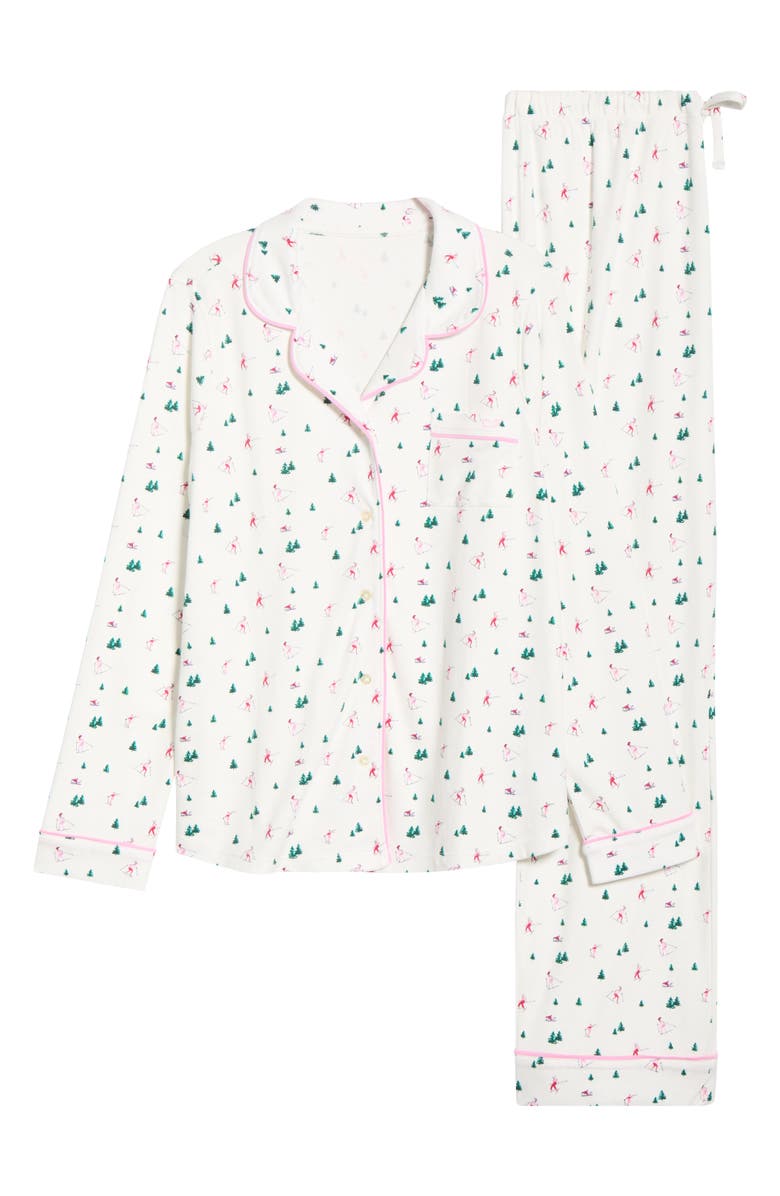 vineyard vines Pima Cotton Pajamas, Alternate, color, Snow Bunny