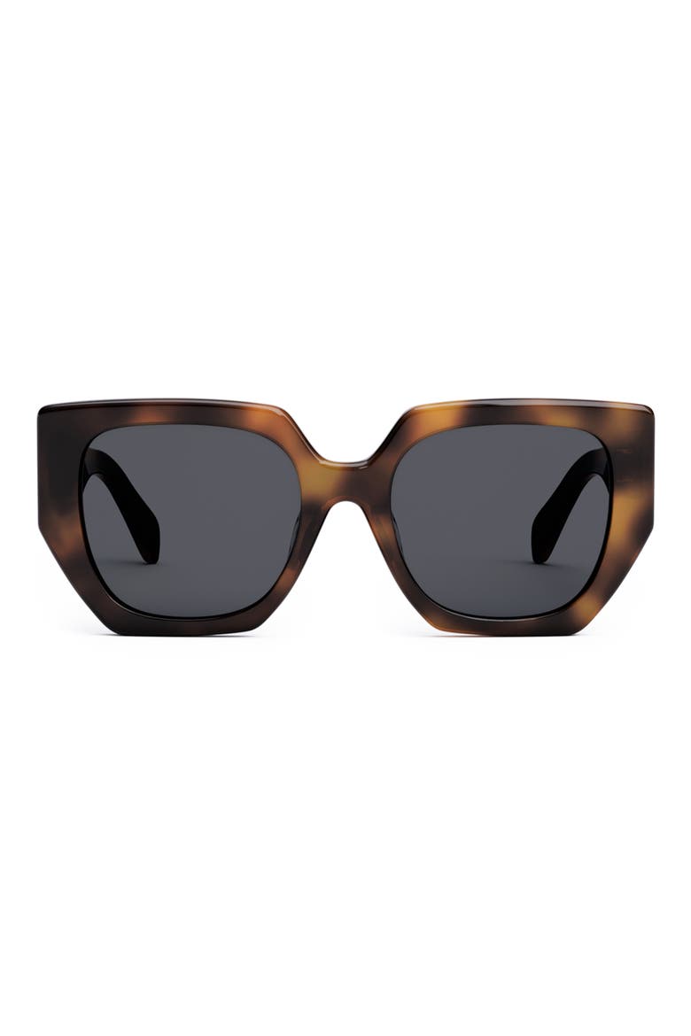 Triomphe 55mm Butterfly Sunglasses, Main, color, BLONDE HAVANA / SMOKE