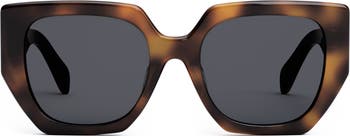 CELINE Triomphe 55mm Butterfly Sunglasses | Nordstrom display picture 1