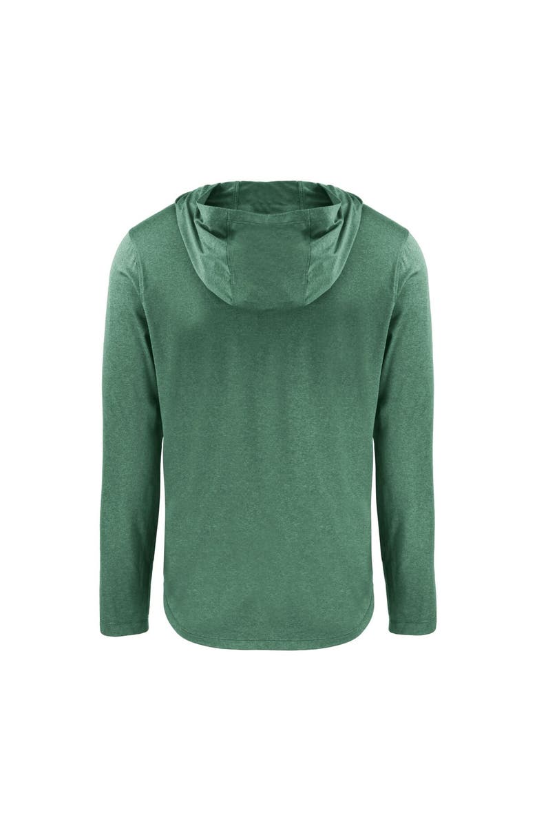 Cutter & Buck Men's Cutter & Buck Hunter Green New York Jets Primary Logo Coastline Epic Comfort Eco Recycled Long Sleeve Hoodie T-Shirt, Alternate, color, Hunter Green