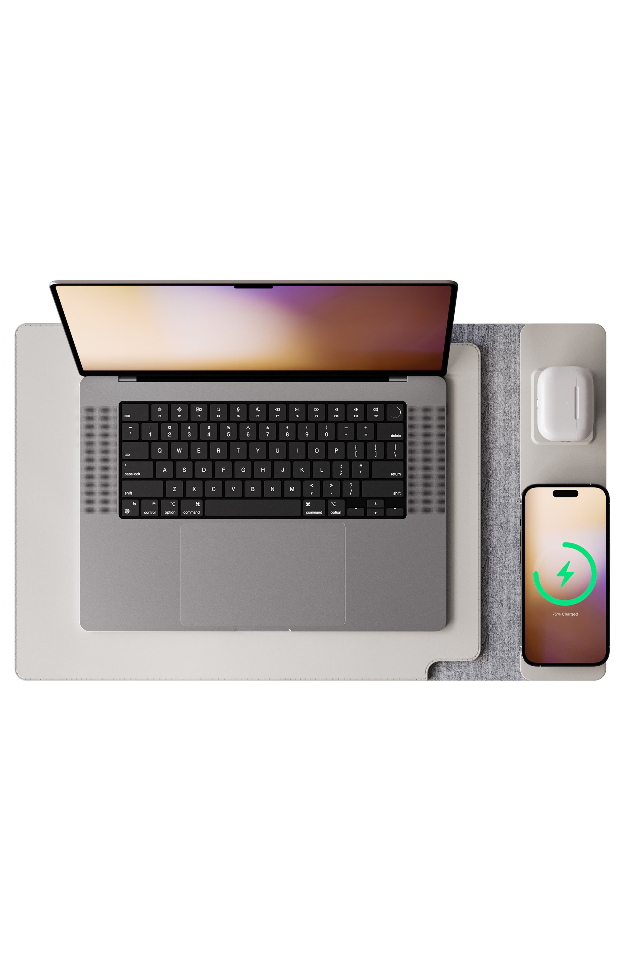 JOURNEY Nexa 15-Inch Wireless Charger Laptop Sleeve, Alternate, color, Dove Grey