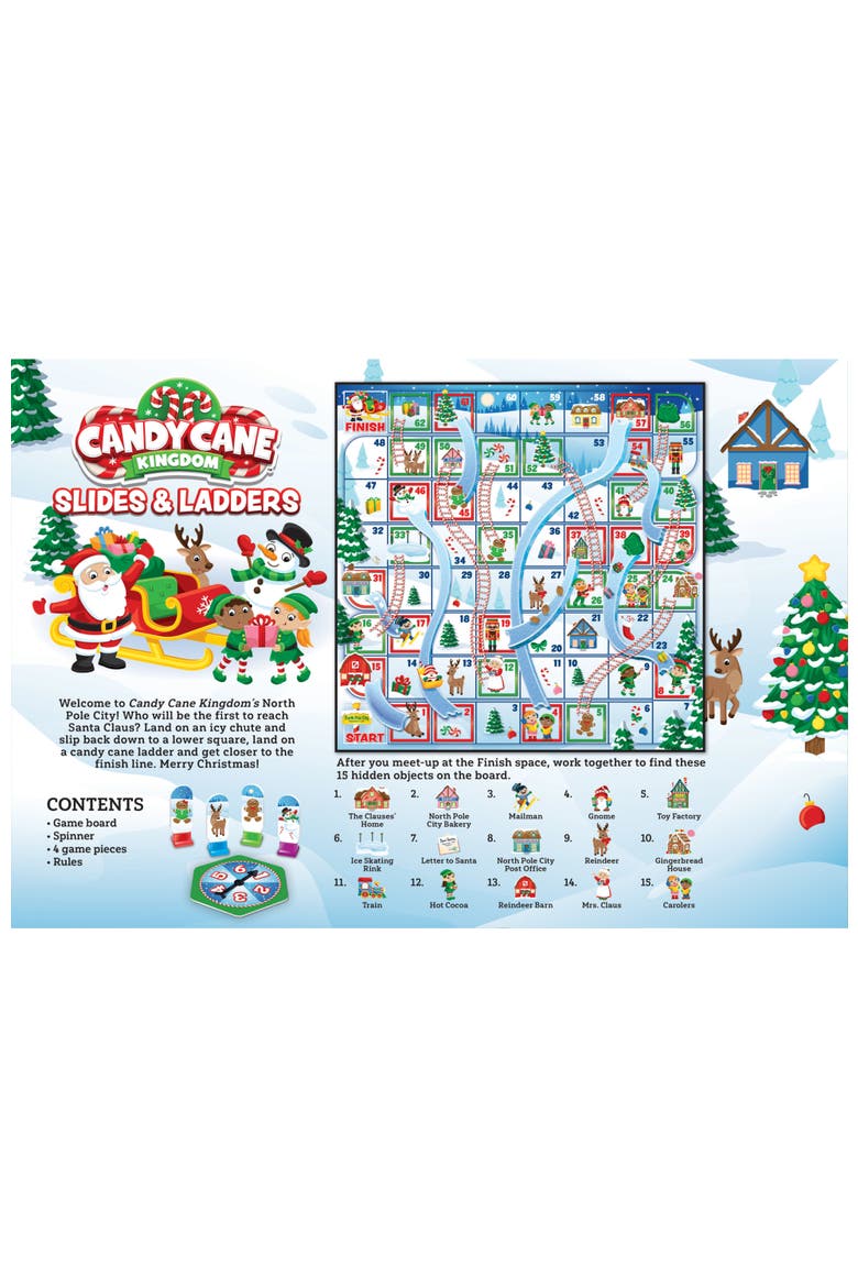 Candy Cane Kingdom Slides & Ladders Game, Alternate, color, Multicolor