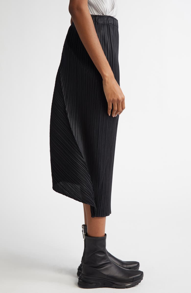 Pleats Please Issey Miyake Thicker Bottoms 2 Pleated Midi Skirt, Alternate, color, 
