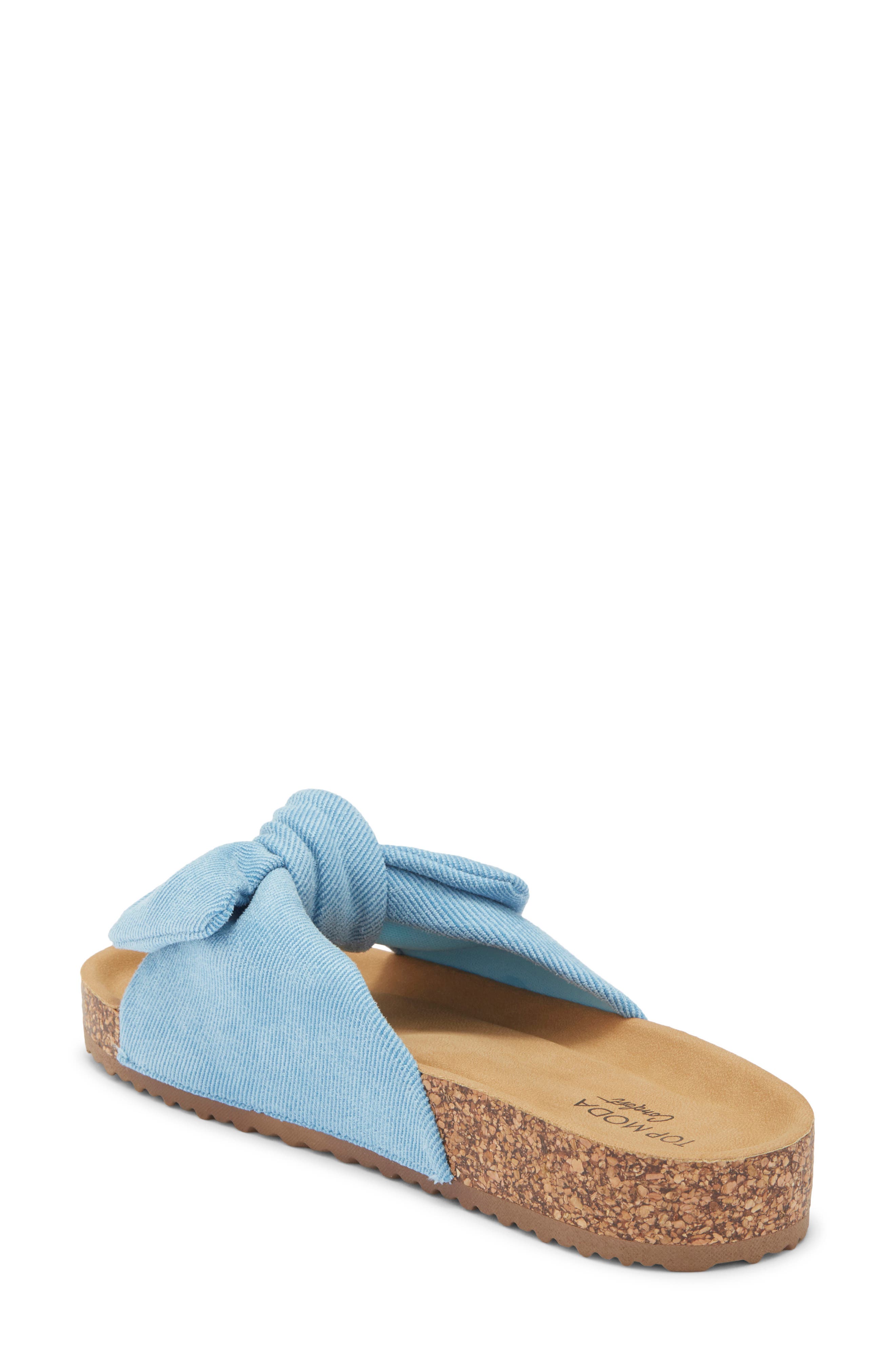 TOP MODA Cory Slide Sandal, Alternate, color, Blue Denim
