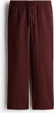 H&M Relaxed Fit Textured Trousers