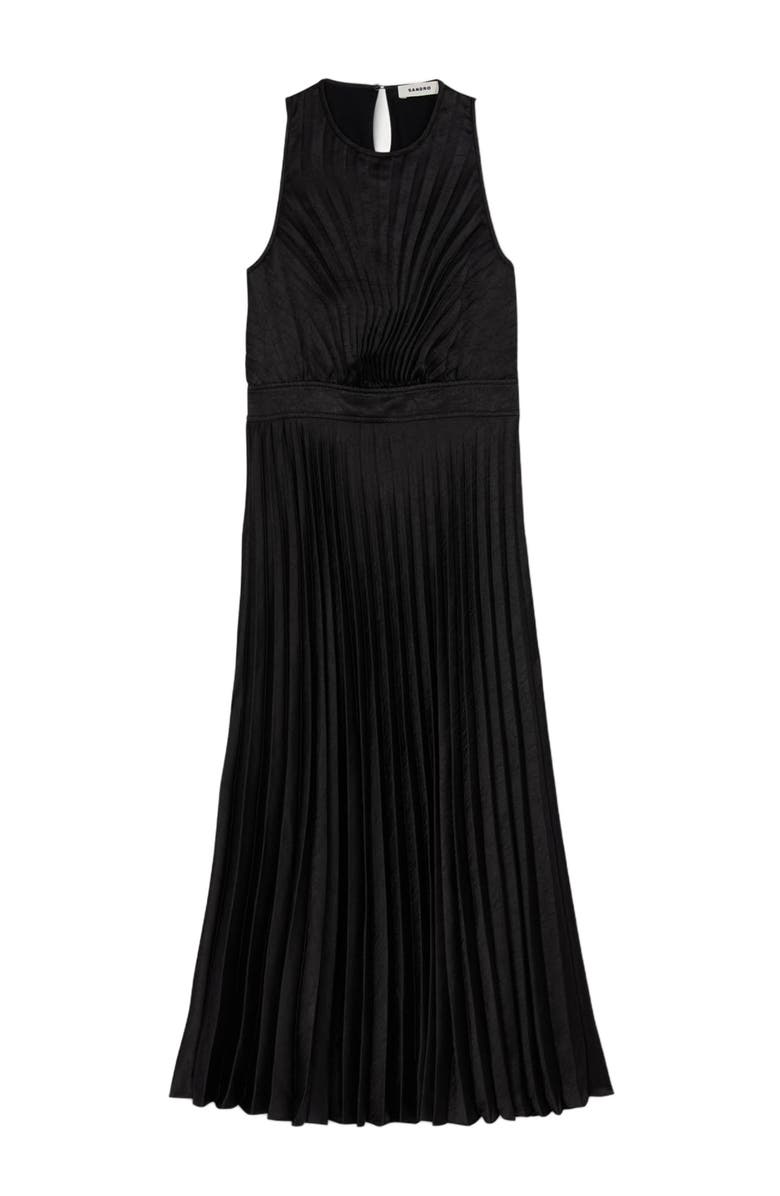 SANDRO Pleated maxi dress, Alternate, color, 