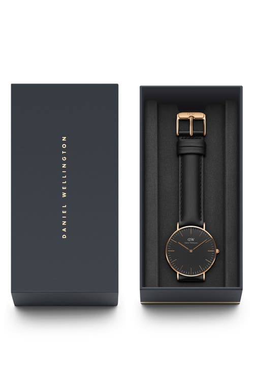 Daniel Wellington Classic Sheffield Leather Strap Watch, 36mm In Multi