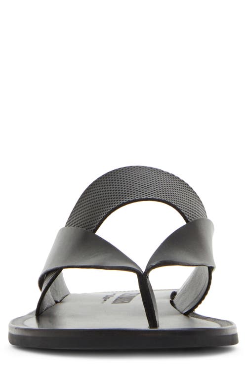 Madden Cicero Flip Flop In Black Leather