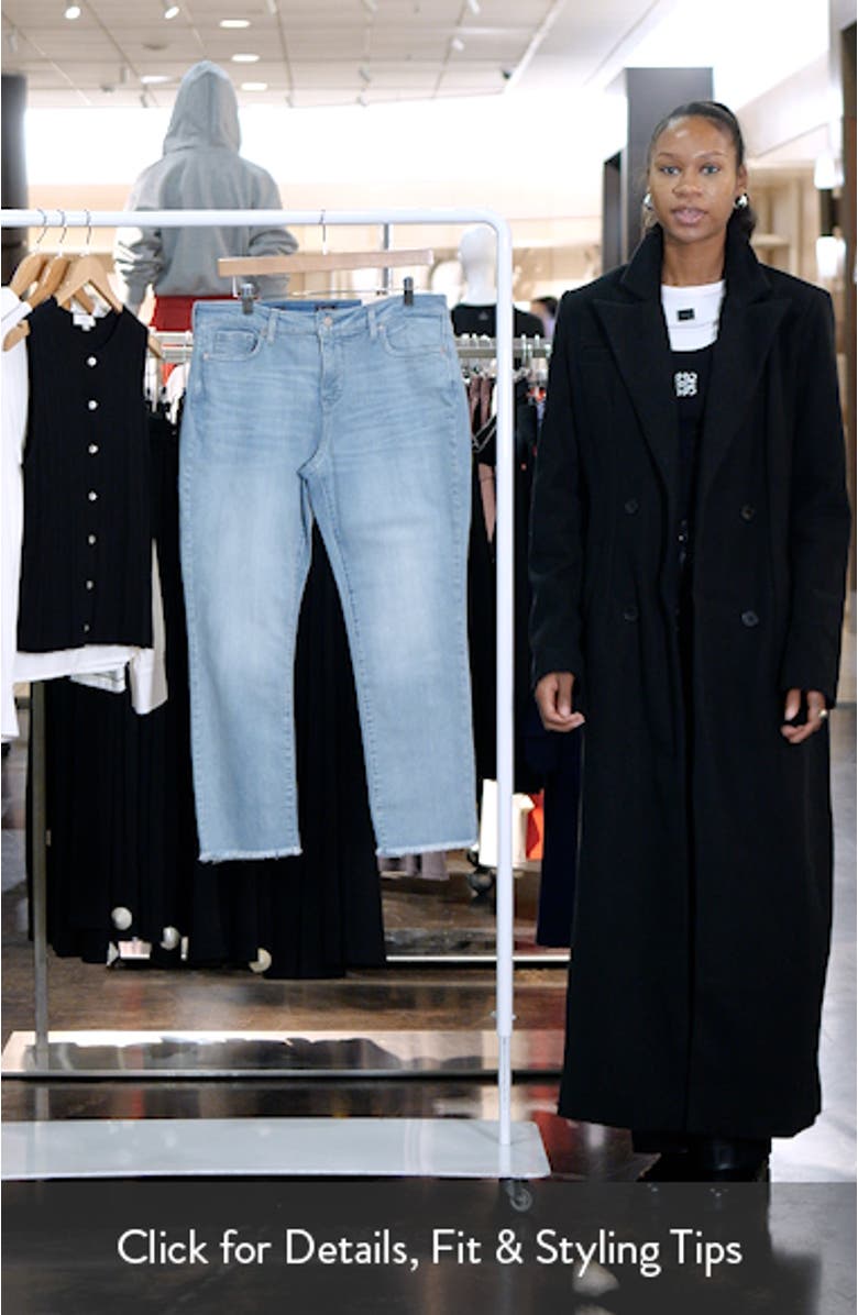 Sheri Frayed Ankle Straight Leg Jeans, sales video thumbnail