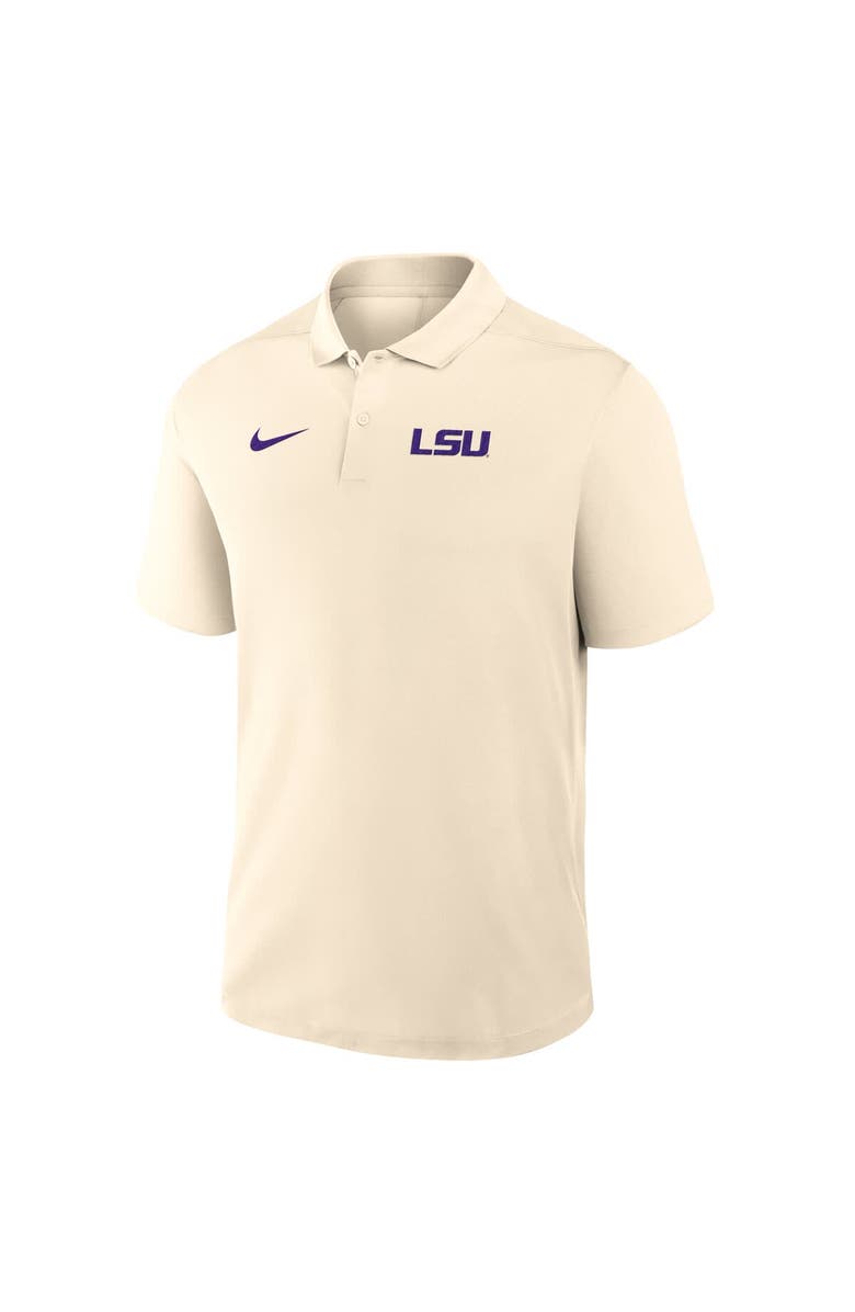 Nike Men's Nike Tan LSU Tigers Primary Logo Victory Performance Polo, Alternate, color, Tan