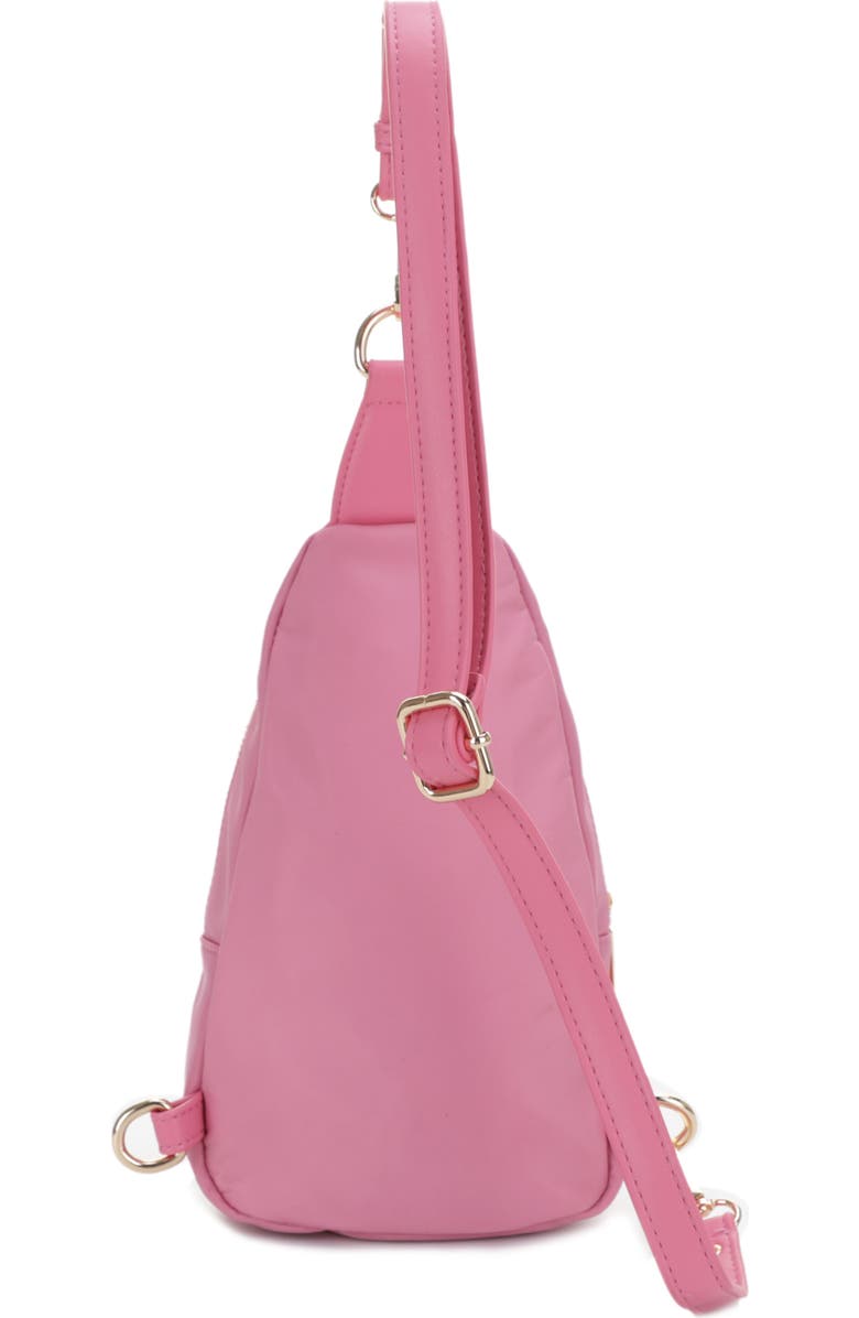 Mali + Lili Gwen Nylon & Vegan Leather Sling Bag, Alternate, color, Mauve