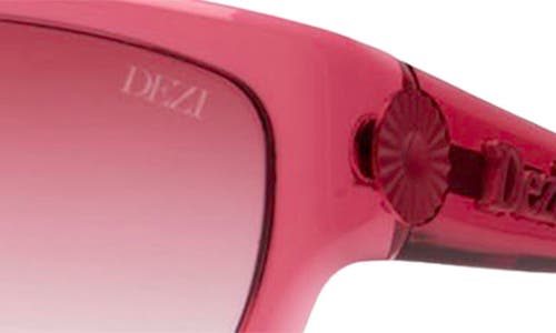 Dezi Tints Out 61mm Gradient Wrap Sunglasses In Pink