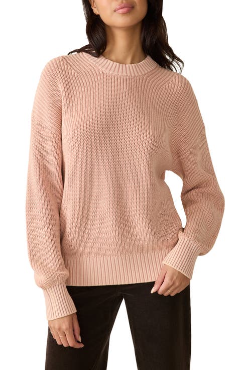 Sunwashed Organic Cotton Fisherman Sweater