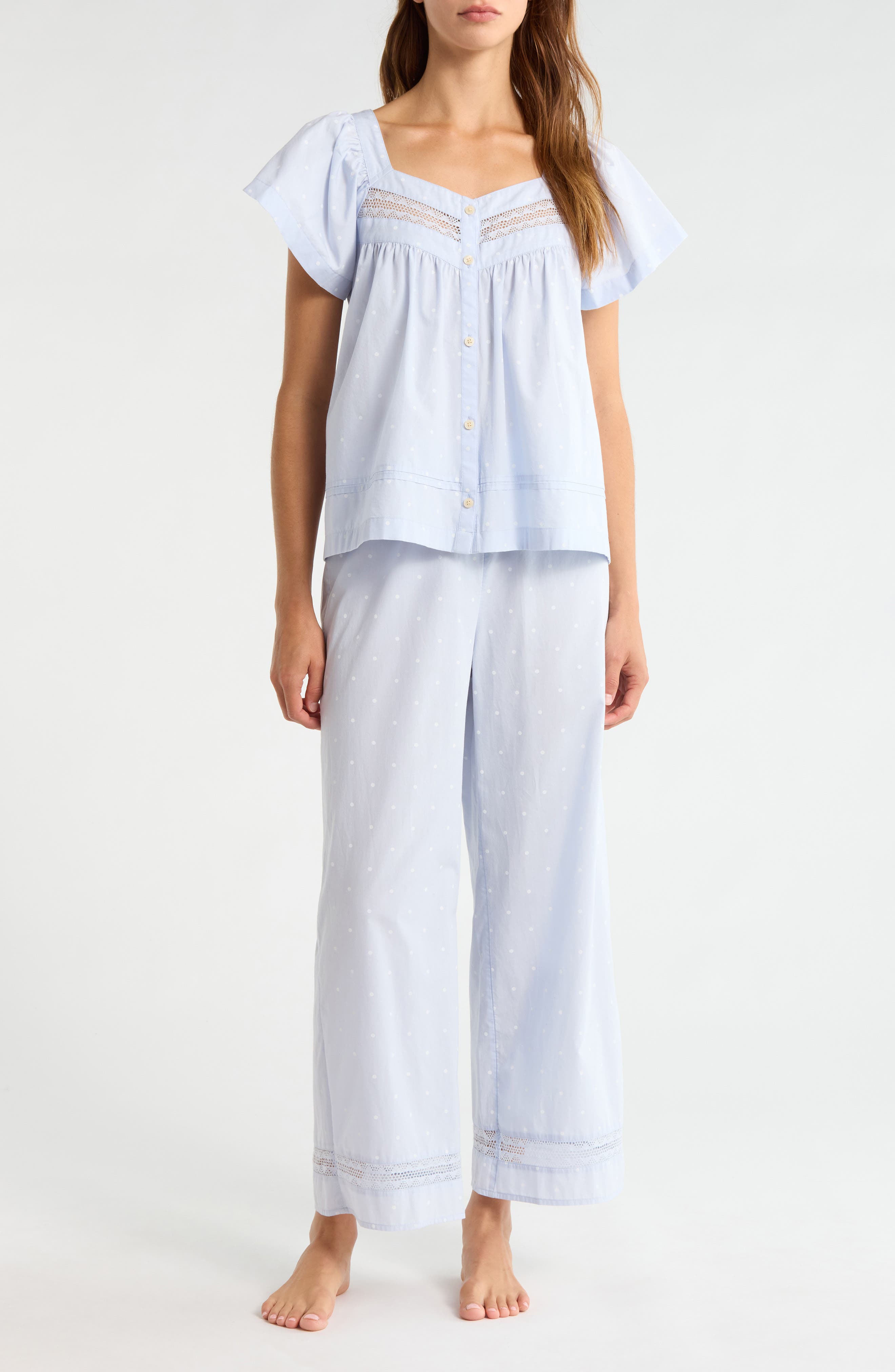 selected BLUE- IVORY CLASSIC DOT