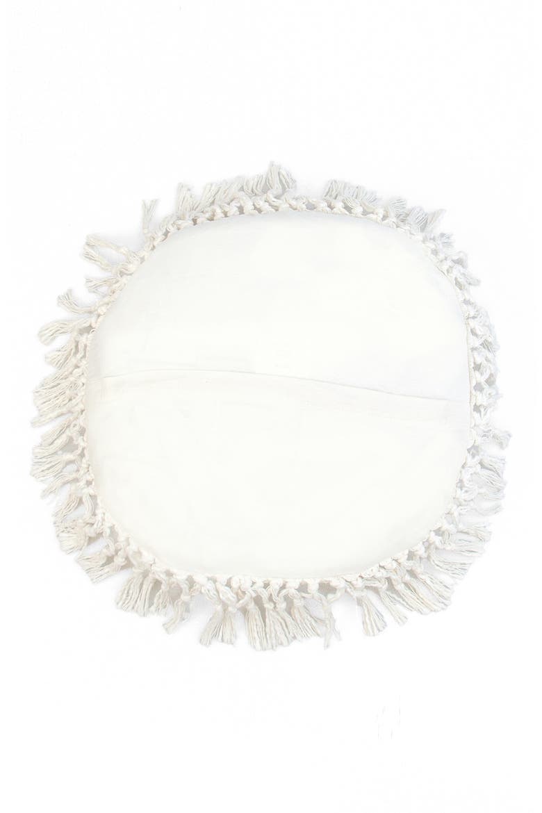 Fringe Throw Pillow, Alternate, color, WHITE
