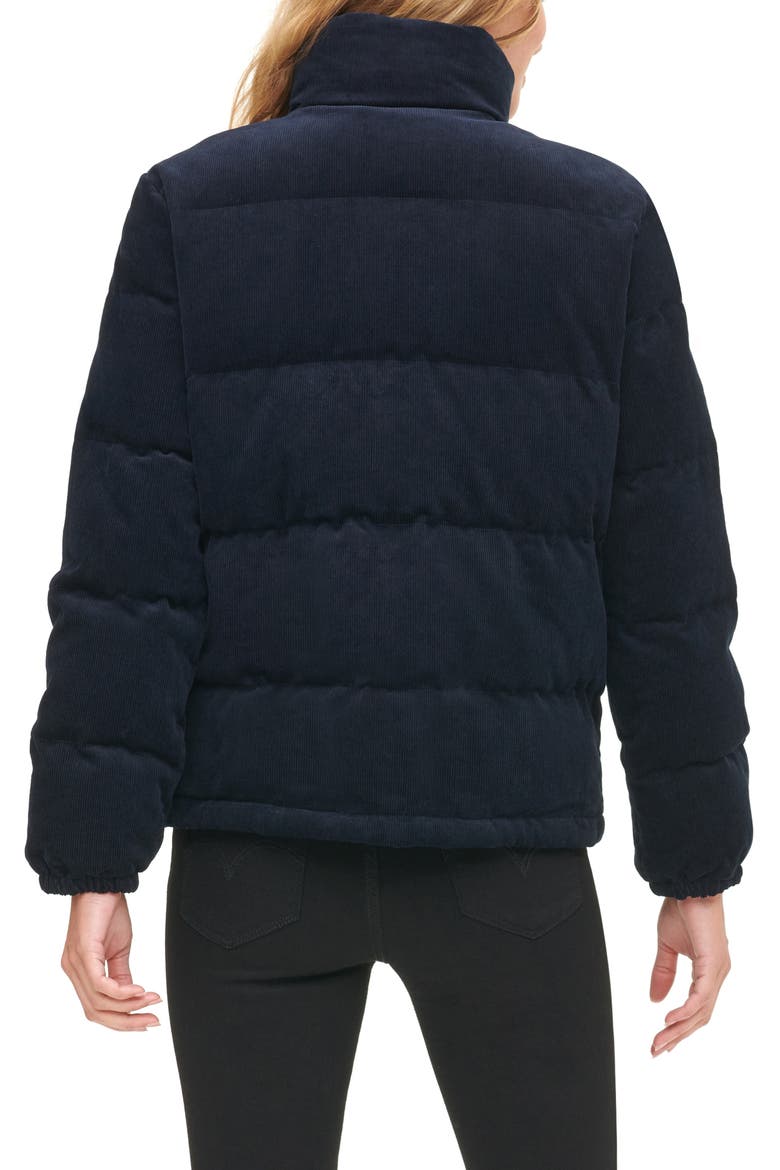 Levi's® Corduroy Puffer Jacket, Alternate, color, NAVY