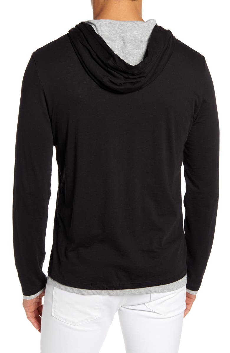 Vince Regular Fit Double Layer Hoodie, Alternate, color, 