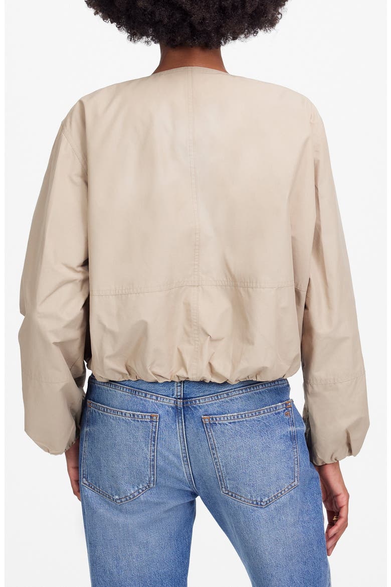Bubble Sleeve Bomber Jacket, Alternate, color, KHAKI