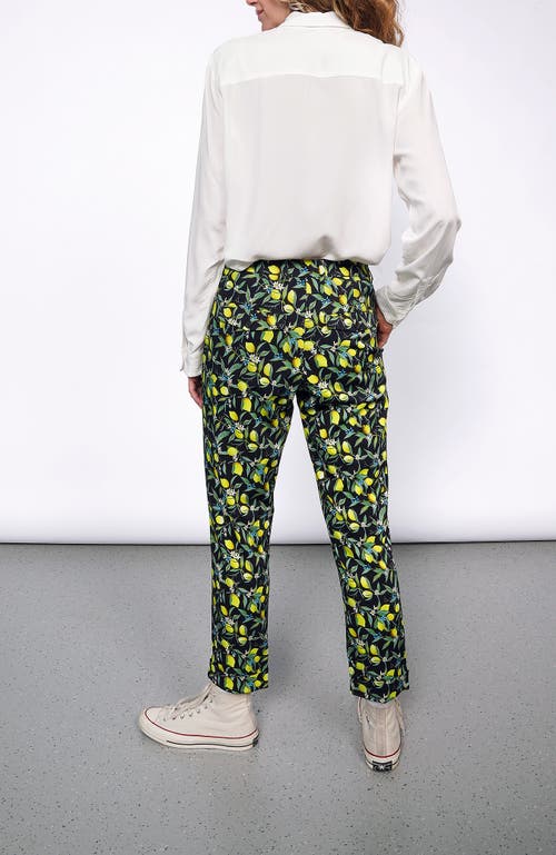 Wildfang The Empower Trouser In Citrus Black