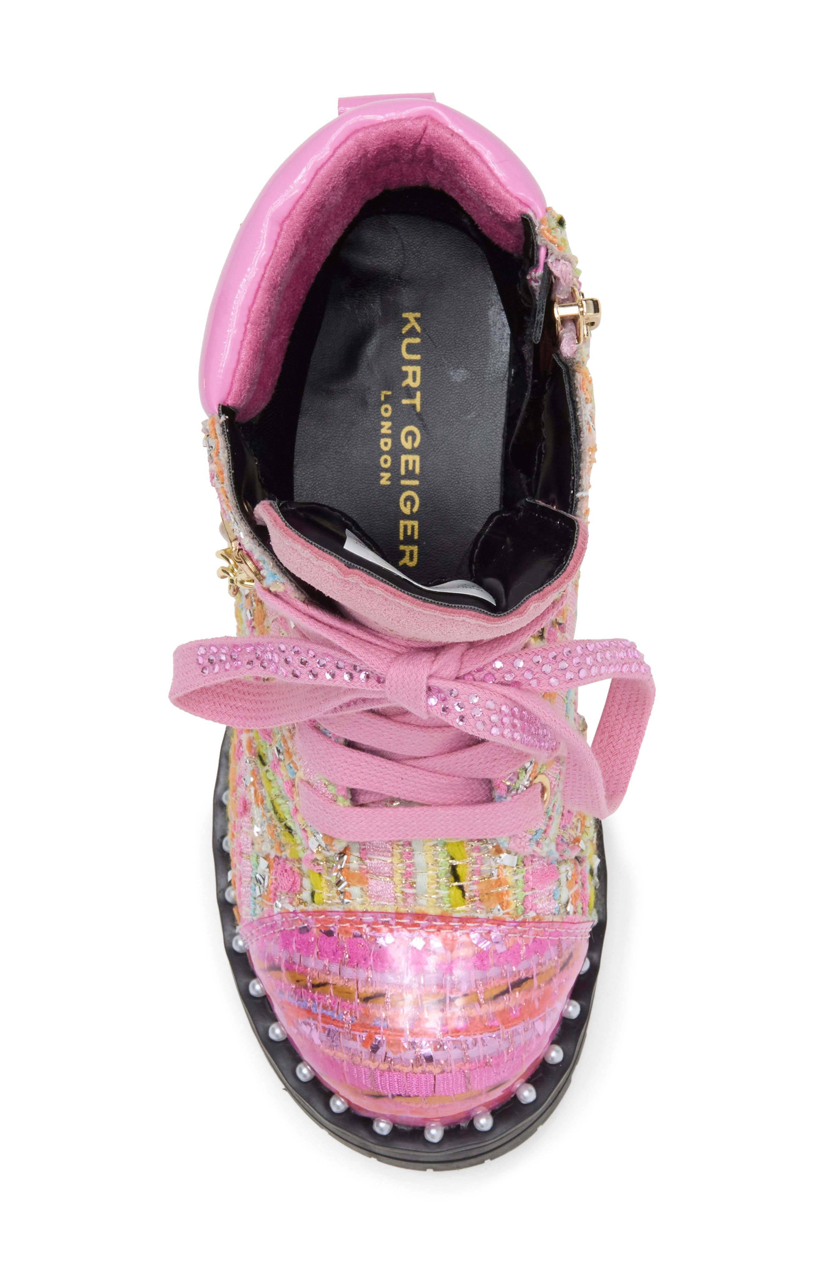 Kids' Mini Chelsea Combat Boot, Alternate, color, PINK MULTI