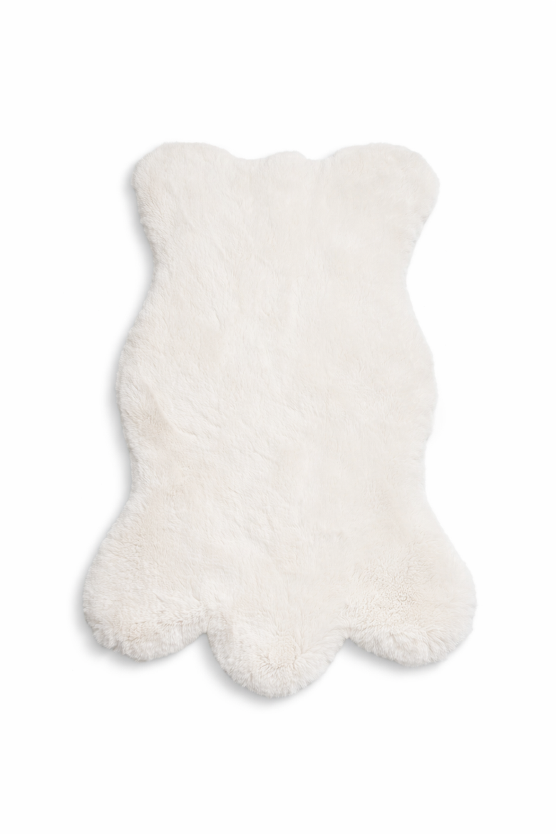 Saratoga Sheepskin Faux Fur Throw, Alternate, color, ivory
