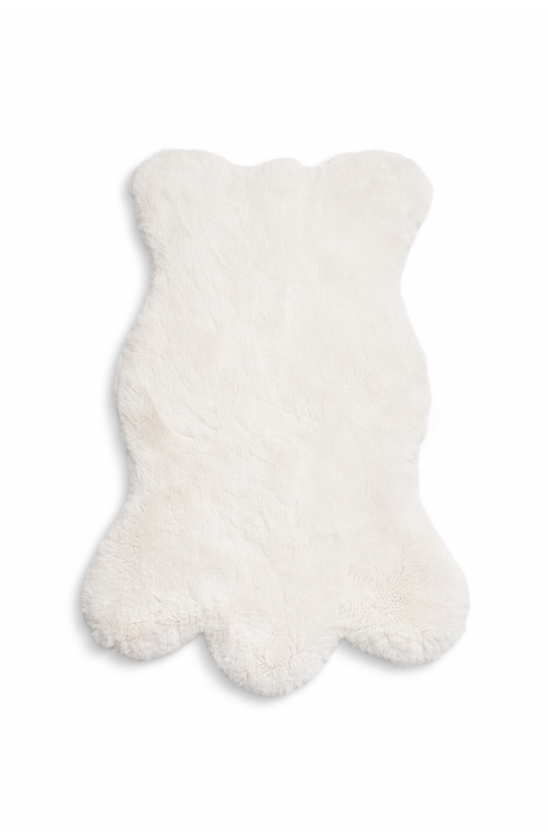 Sea To Me Blankets Saratoga Sheepskin Faux Fur Throw, Alternate, color, Ivory