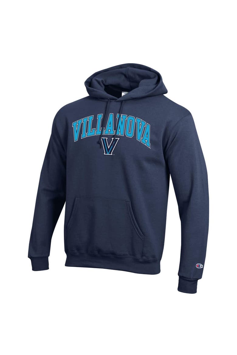 Men's Champion  Navy Villanova Wildcats Arched Logo Fleece Pullover Hoodie, Alternate, color, Navy