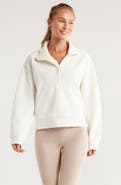 Zella Textured Half Zip Pullover