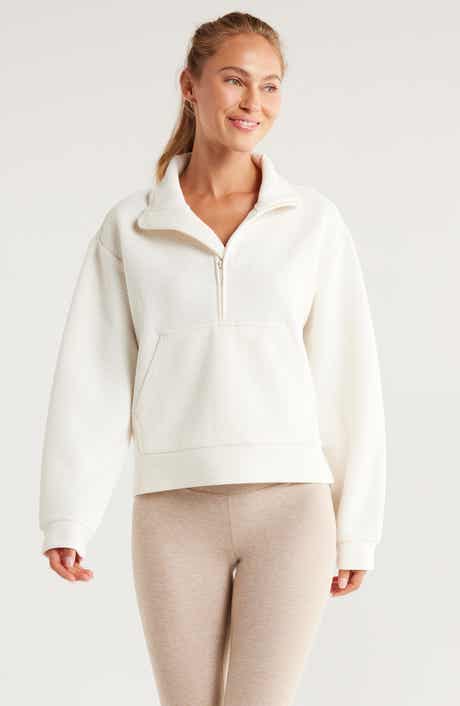 Zella Textured Half Zip Pullover