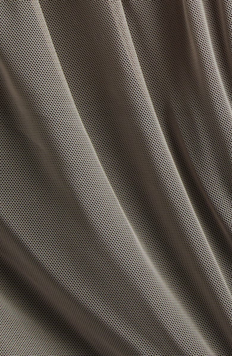 Rick Owens Collage Paneled Long Sleeve Gown, Alternate, color, Dust