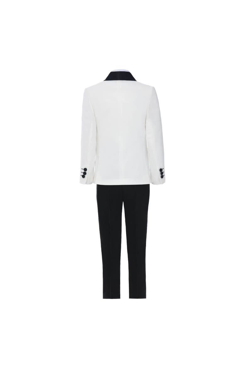 Shawl Lapel Suit, Alternate, color, White