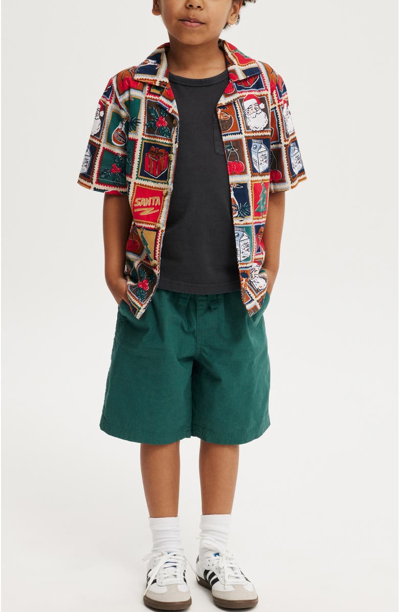 Cotton On Kids Kid's Cabana Short Sleeve Shirt, Alternate, color,
