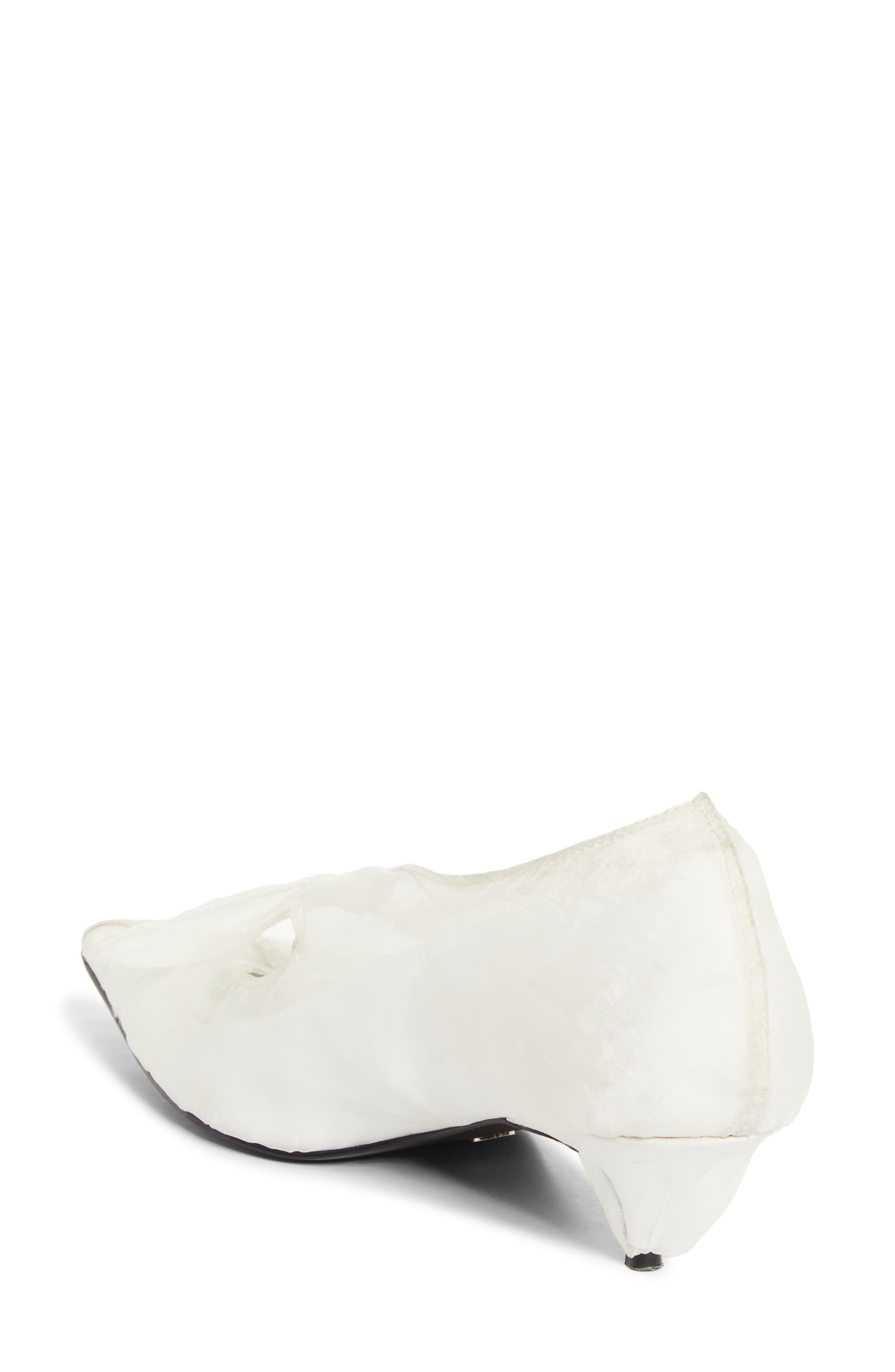 Proenza Schouler Slash Pointed Toe Pump, Alternate, color, White