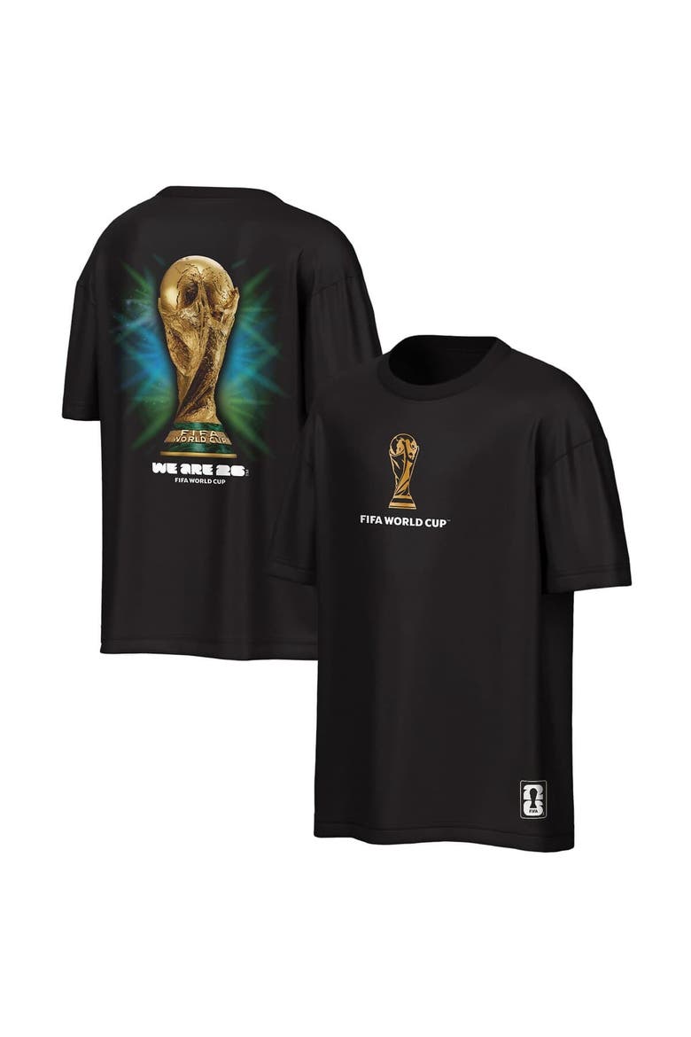 Men's Outerstuff Black 2026 FIFA World Cup Trophy Oversized T