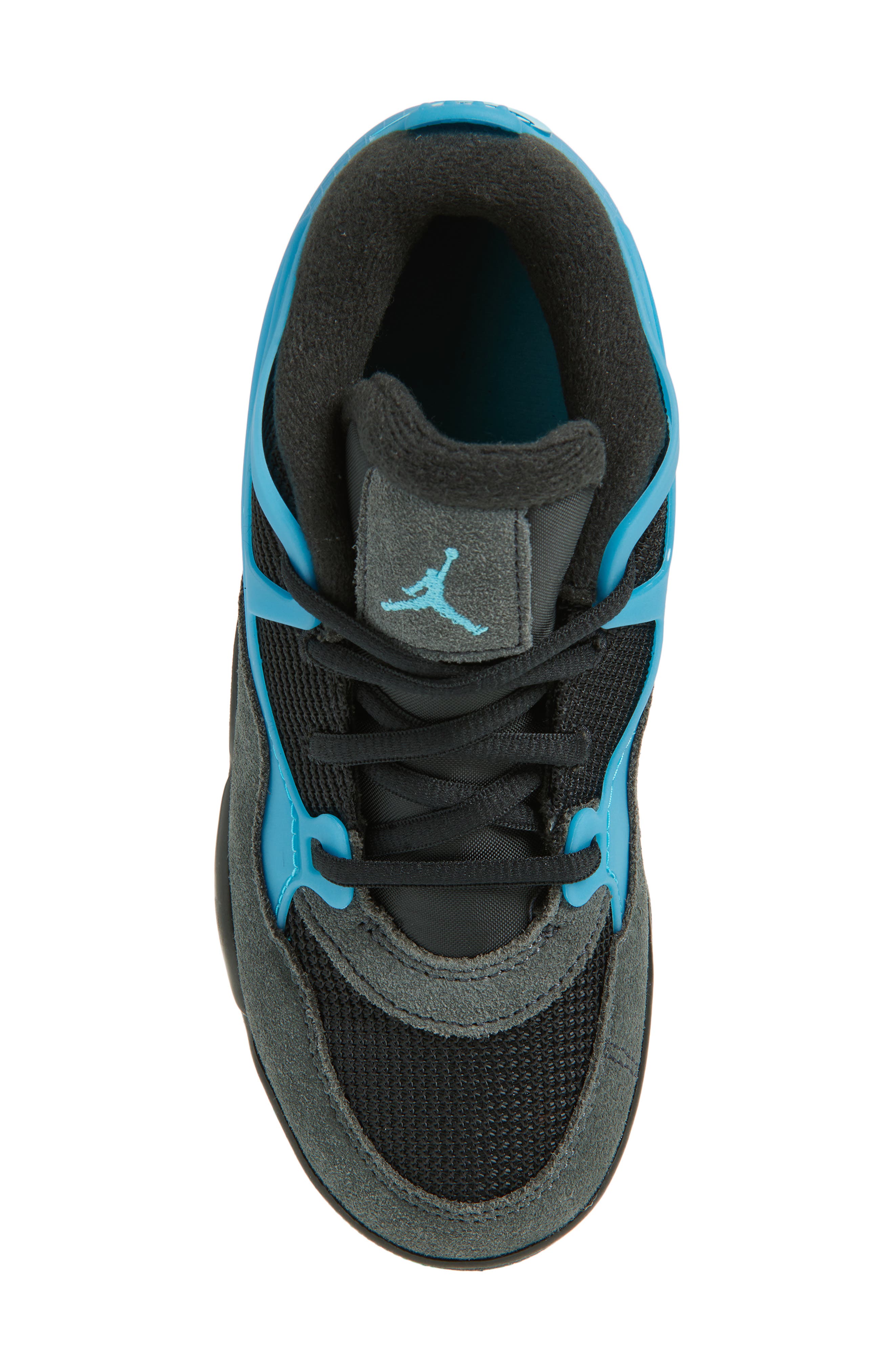 Nike Kids' Air Jordan 4 RM Sneaker, Alternate, color, Black/ Blue/ Anthracite