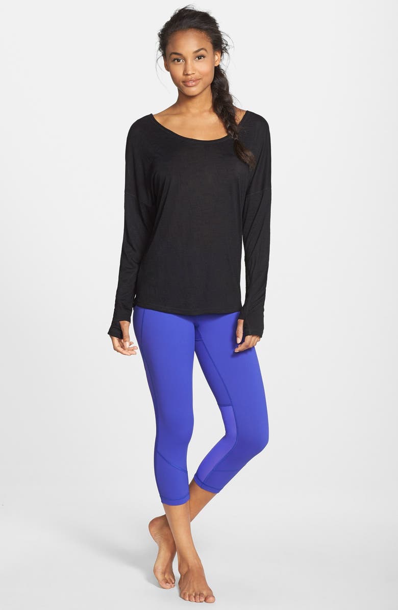 Zella 'Live Free' Long Sleeve Tee, Alternate, color, 