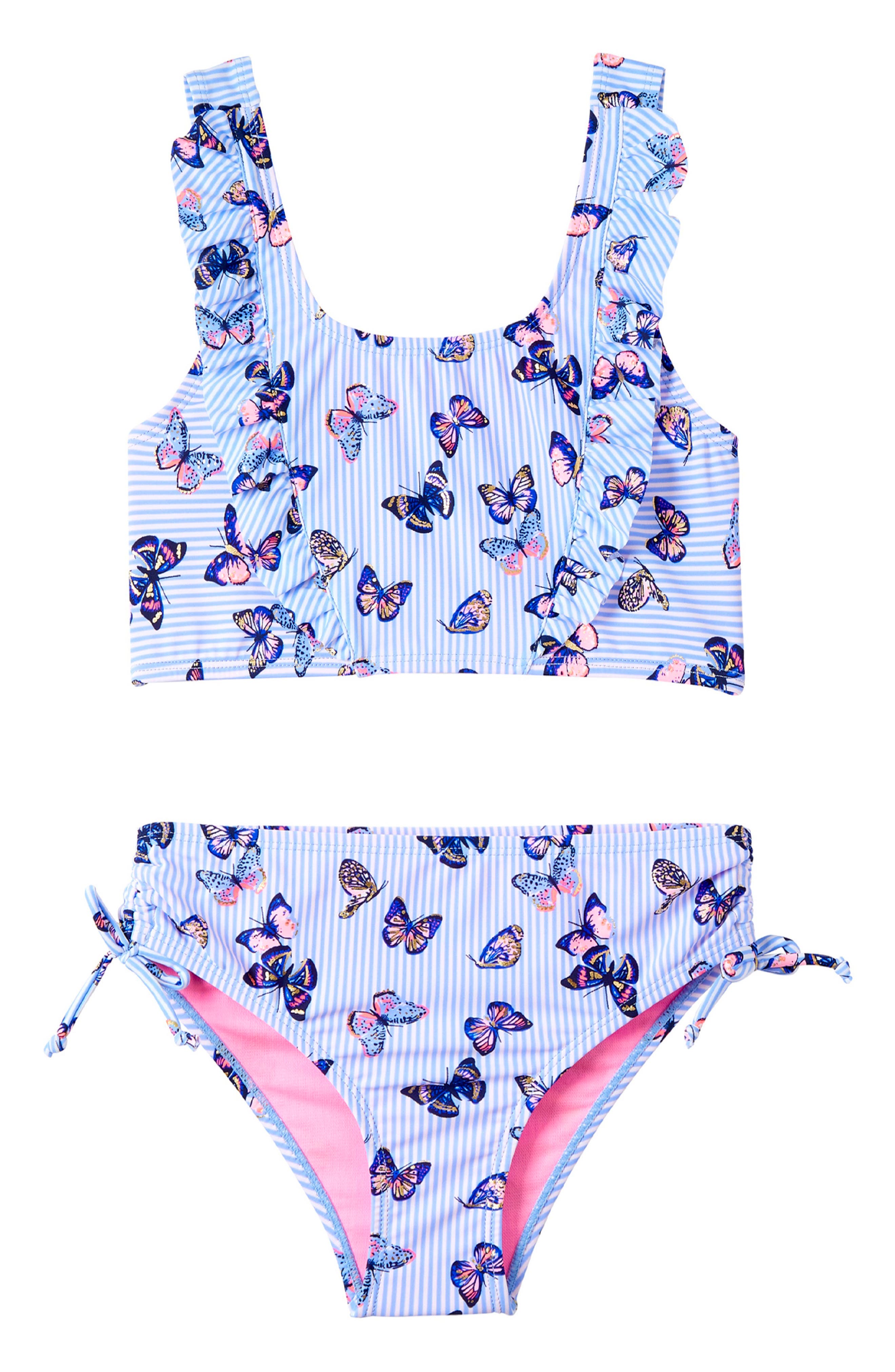 Kensie Girl Kids' Butterfly Two-Piece Swimsuit (Women) | Nordstrom