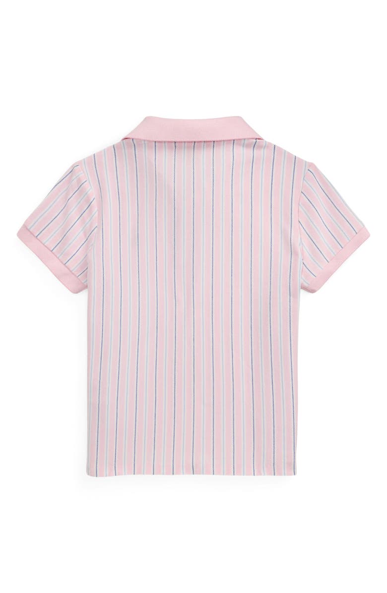 Polo Ralph Lauren Kids' Oxford Stripe Cotton Piqué Polo, Alternate, color, 