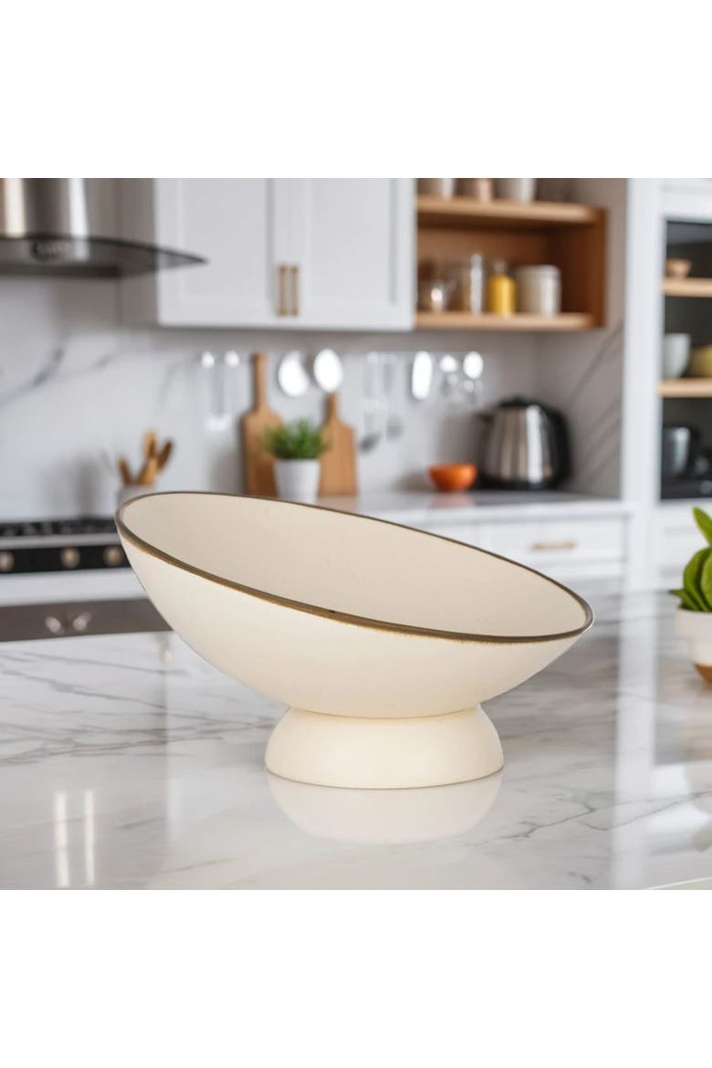 Santorini Bowl, Alternate, color, Cream