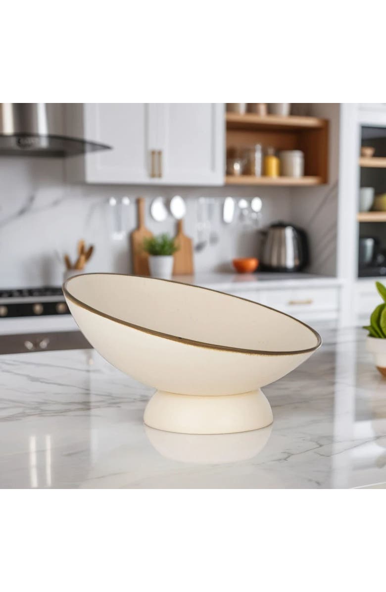 DinaDecor Santorini Bowl, Alternate, color, Cream