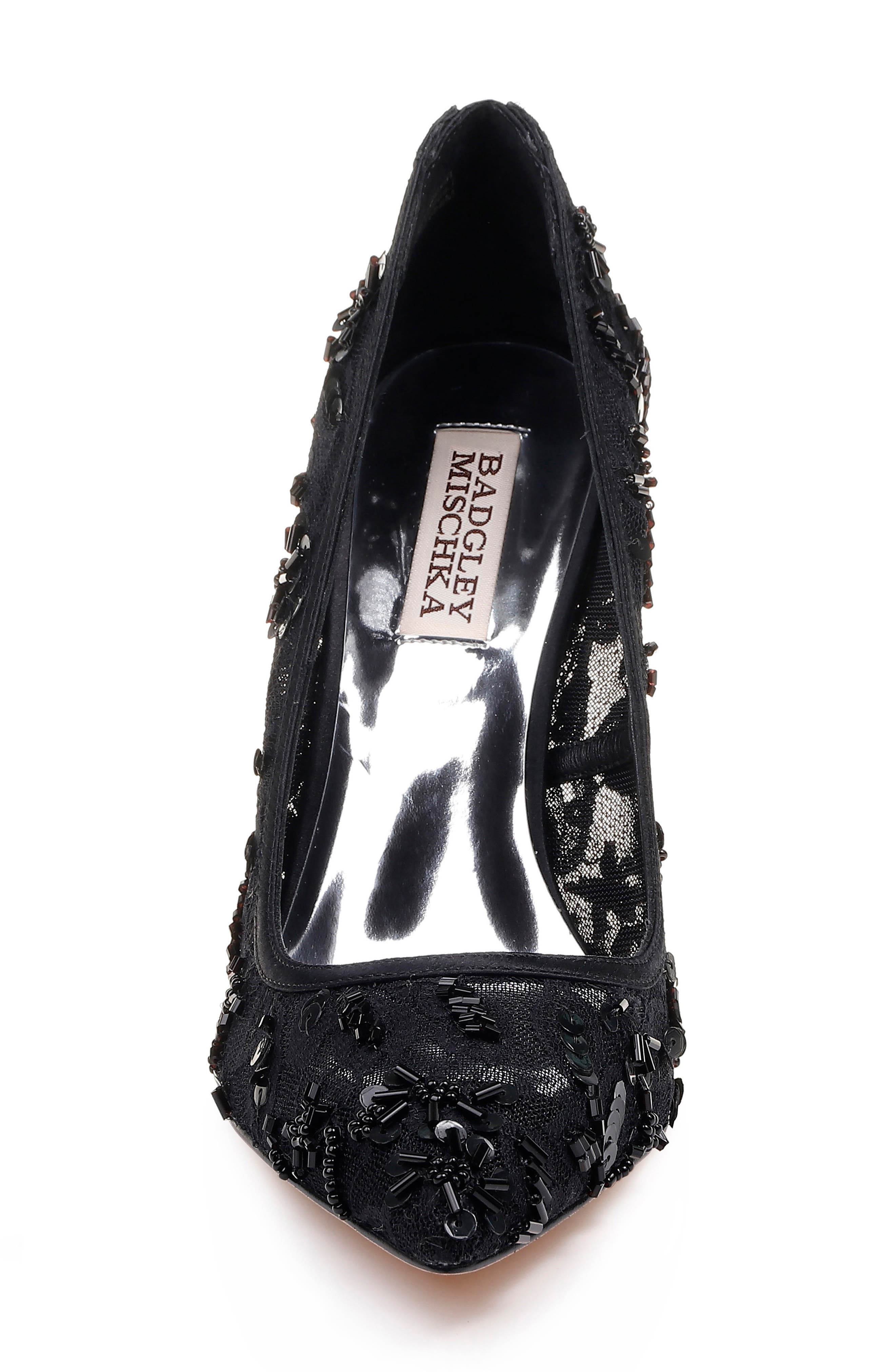 Badgley Mischka Collection Badgley Mischka Veronica Lace Pump, Alternate, color, 
