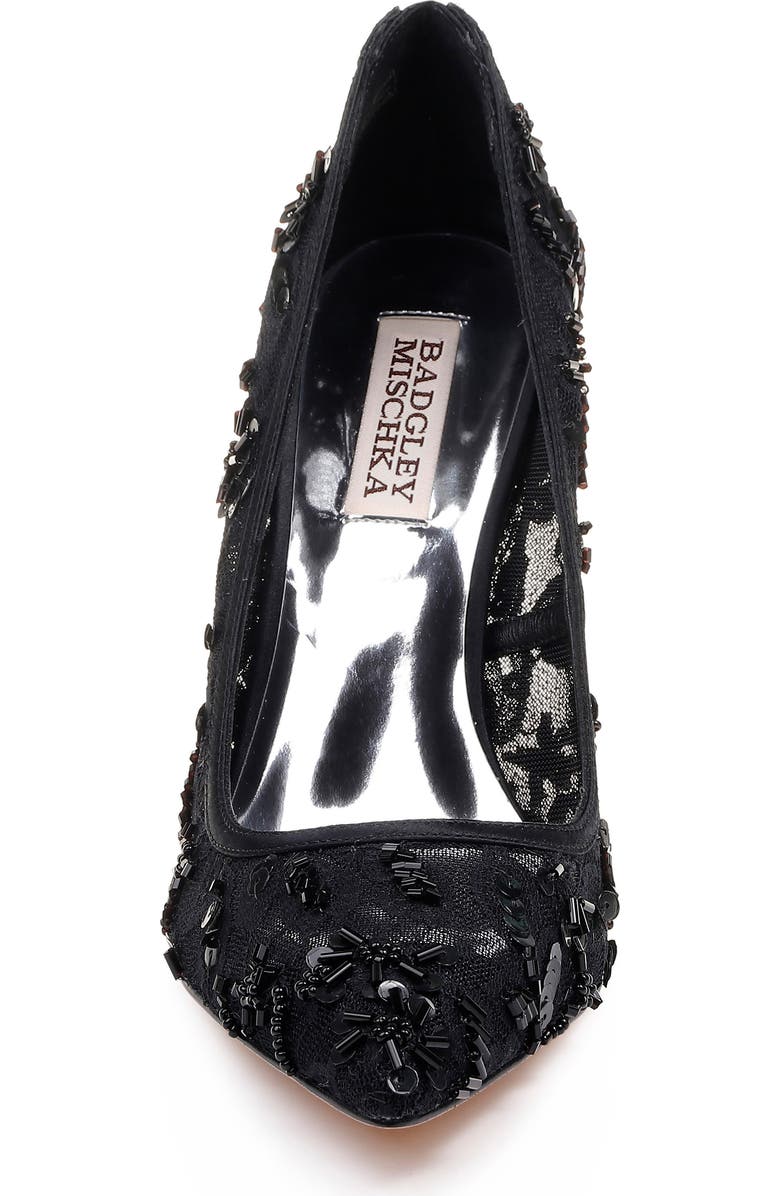 Badgley Mischka Collection Badgley Mischka Veronica Lace Pump, Alternate, color,